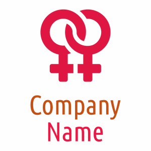 Lesbian logo on a White background - Abstracto