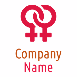 Lesbian logo on a White background - Abstrait
