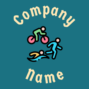 Triathlon logo on a Allports background - Comunidad & Sin fines de lucro