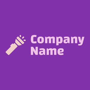 Flashlight logo on a Vivid Violet background - Construction & Outils