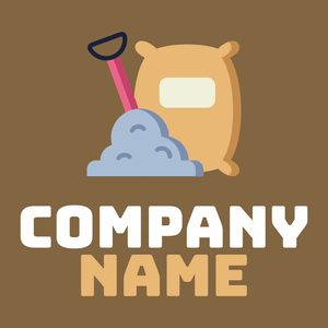 Cement logo on a Dark Wood background - Construcción & Herramientas