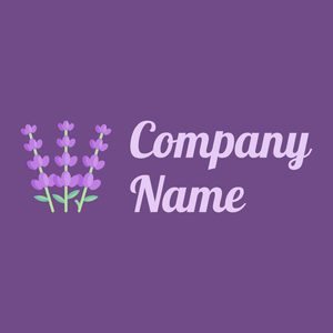 Lavender logo on a Affair background - Domaine de l'agriculture