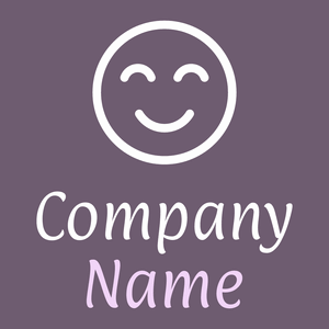 Happy logo on a Rum background - Abstrait