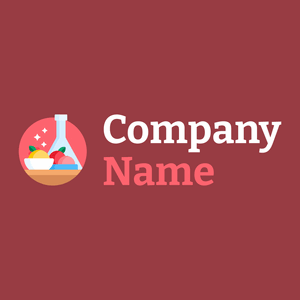 Molecular gastronomy logo on a Mexican Red background - Alimentos & Bebidas