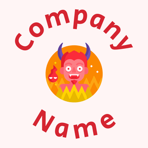 Devil logo on a Snow background - Religión