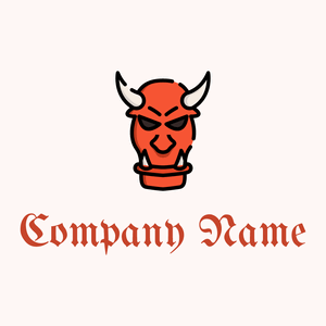 Oni logo on a Snow background - Abstract