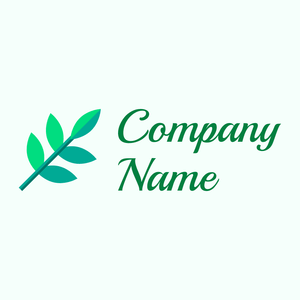 Olive logo on a Mint Cream background - Agricultura