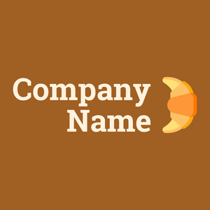 Croissant logo on a Rich Gold background - Nourriture & Boisson