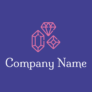 Gems logo on a Dark Slate Blue background - Mode & Schönheit