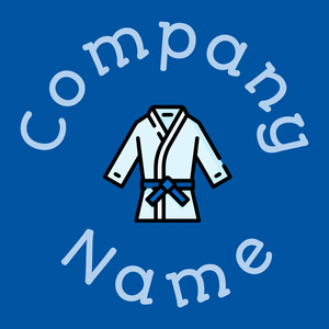 Karate logo on a Cobalt background - Domaine sportif