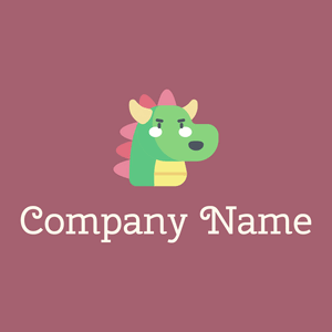 Dragon logo on a Turkish Rose background - Animaux & Animaux de compagnie