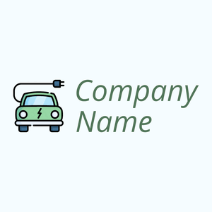 Electric car logo on a Alice Blue background - Construção & Ferramentas