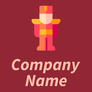 Nutcracker logo on a Bright Red background - Abstracto