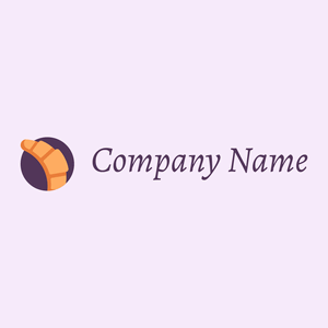 Croissant logo on a Lavender background - Essen & Trinken