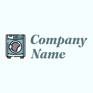 Washing machine logo on a Azure background - Limpeza & Manutenção