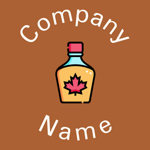Maple syrup logo on a Mai Tai background - Alimentos & Bebidas
