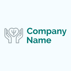 Psychologist logo on a Alice Blue background - Negócios & Consultoria