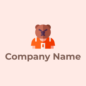 Mascot on a Misty Rose background - Dieren/huisdieren