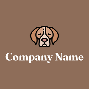 Hound on a Beaver background - Dieren/huisdieren
