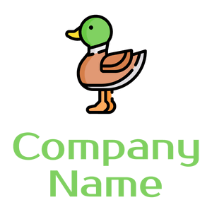 Black Duck on a White background - Animales & Animales de compañía