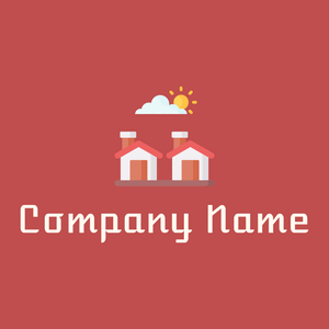 Residential logo on a Sunset background - Abstrait