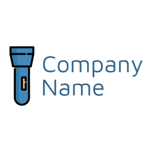 Blue Flashlight logo on a White background - Construction & Outils