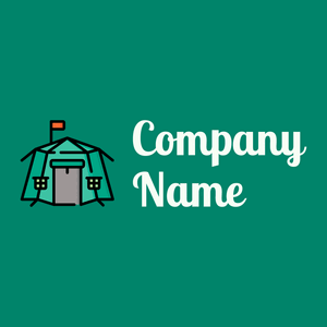 Tent logo on a green background - Juegos & Entretenimiento