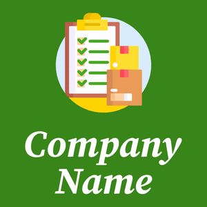Stock logo on a Forest Green background - Abstrait