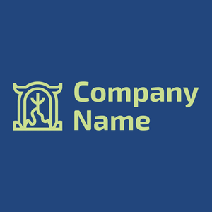 Hell logo on a Bahama Blue background - Religión