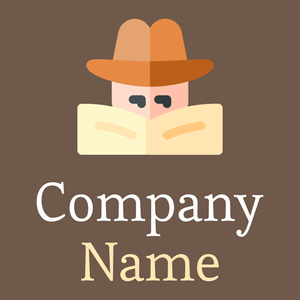 Private detective logo on a Domino background - Beveiliging