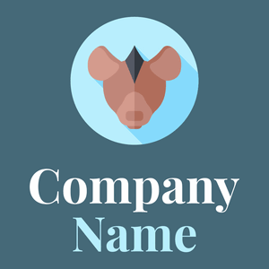 Hyena logo on a Bismark background - Animales & Animales de compañía