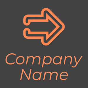 Neon logo on a Payne's Grey background - Abstracto