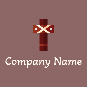 Crucifixion logo on a Ferra background - Religious