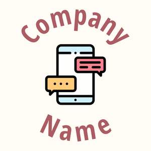 Message logo on a Floral White background - Communicações