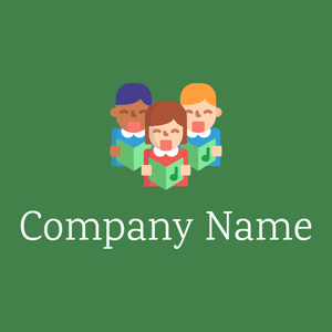 Choir logo on a Fern Green background - Religión