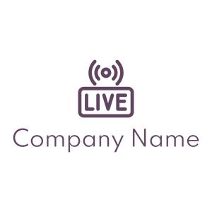 Live streaming logo on a White background - Kommunikation