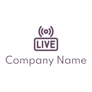Live streaming logo on a White background - Comunicaciones