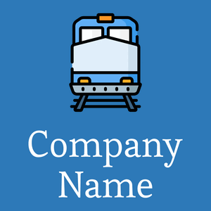Train logo on a Lochmara background - Auto & Voertuig