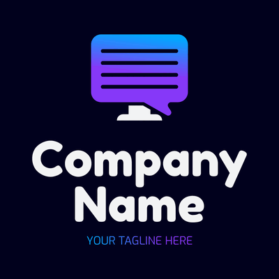 Mauve gradient logo for on-screen conversation - Empresa & Consultantes