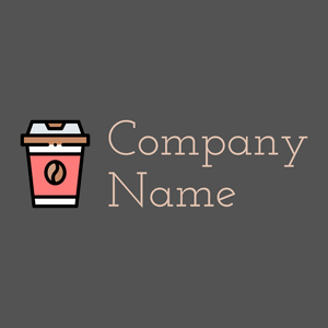 Coffee cup logo on a Mortar background - Food & Drink