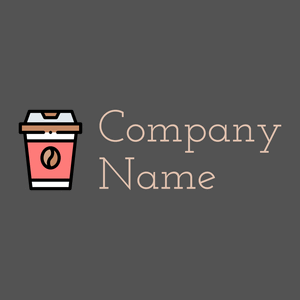 Coffee cup logo on a Mortar background - Nourriture & Boisson
