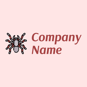 Tarantula logo on a Misty Rose background - Animais e Pets
