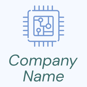 Cpu logo on a Alice Blue background - Tecnologia