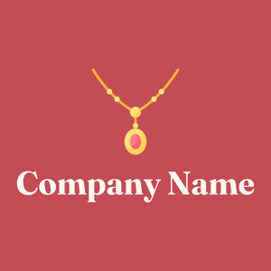 Necklace logo on a Fuzzy Wuzzy Brown background - Moda & Bellezza