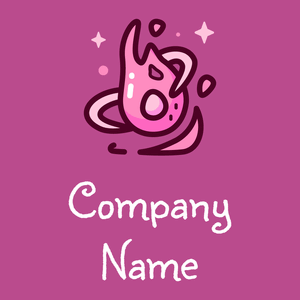 Flame logo on a Mulberry background - Arte & Entretenimiento