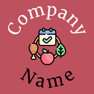 Healthy Food logo on a Fuzzy Wuzzy Brown background - Nourriture & Boisson