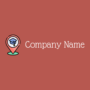 Location logo on a Chestnut background - Arquitetura