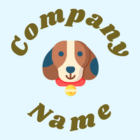 Beagle on a Alice Blue background - Dieren/huisdieren