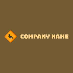 Kangaroo on a Shingle Fawn background - Animales & Animales de compañía
