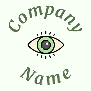 Eye logo on a Honeydew background - Médicale & Pharmaceutique